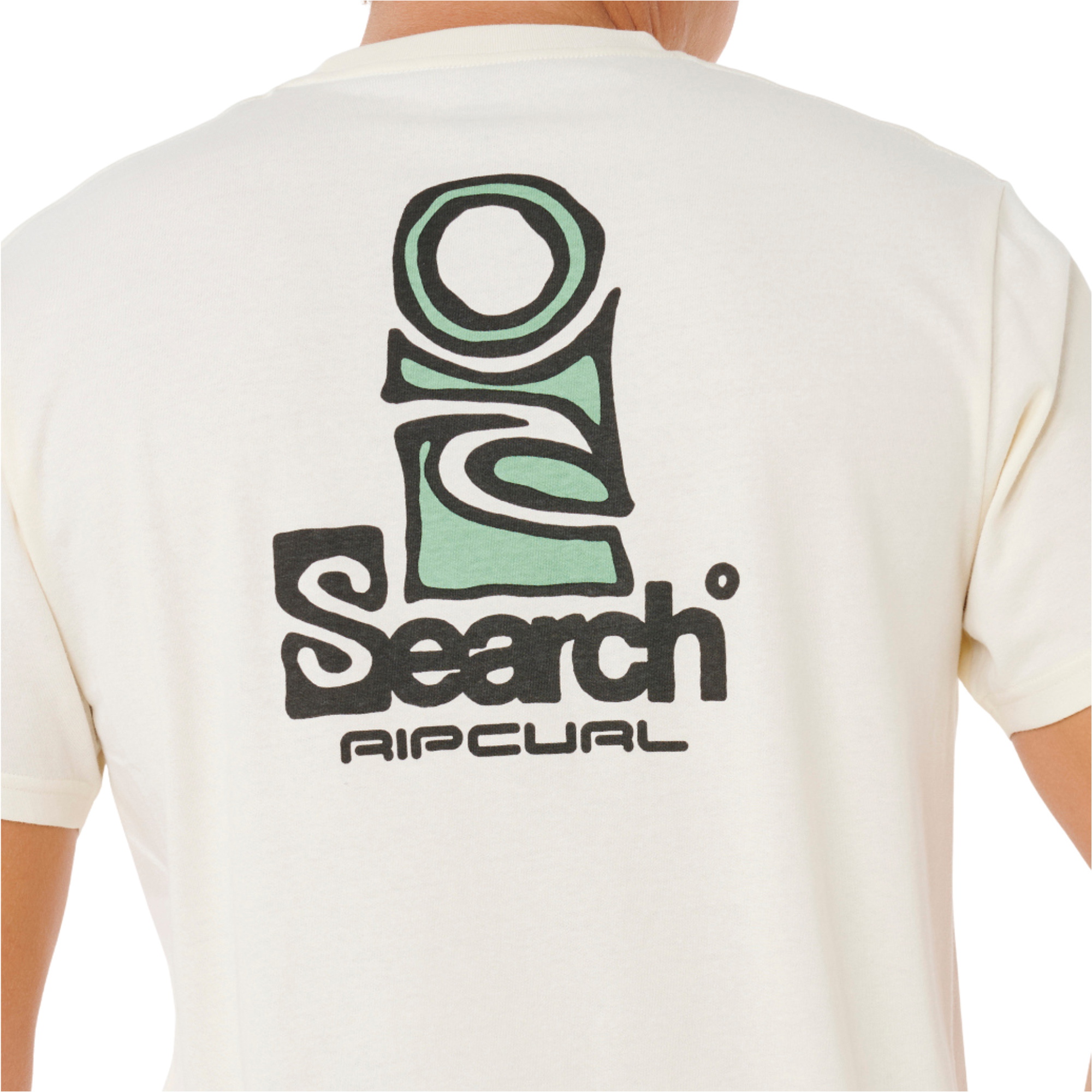 2026 Rip Curl Mens Vaporcool Search Stack Tee 0K5MTE - Bone